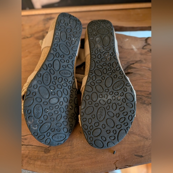 TAOS Trulie Beige Cork Slingback sandals Wedges size 8-8.5 US /EUR 39 Women’s - Picture 11 of 11